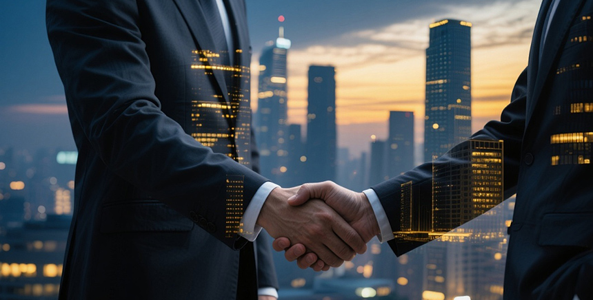 Business partners in discussion